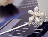 韩国流行发饰品U型夹发簪钻珍珠发夹发箍盘发器头饰