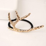 森林系 欧美风圣诞 麋鹿鹿角复古月亮弧度发梳插梳头饰女