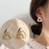 @特价韩国通勤网红气质简约三角滴油耳钉