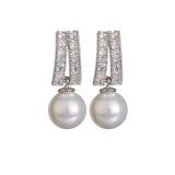 @特价韩国珍珠气质镶钻简约小巧精致网红耳钉