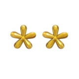  韩国ins糖果色花朵小清新森系超仙少女耳钉