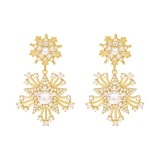  韩国轻奢高级网红复古太阳花星星设计感时尚耳钉