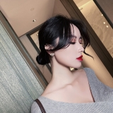  韩国简约小巧蝴蝶结小众金属通勤学生气质耳钉耳饰