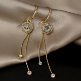 @特价   韩国流苏时尚长款网红气质锆石夸张耳环耳饰女