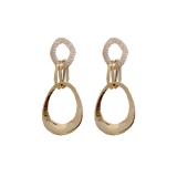 【真金电镀】 韩国复古港风赫本气质高级感时尚个性爆款耳饰耳钉