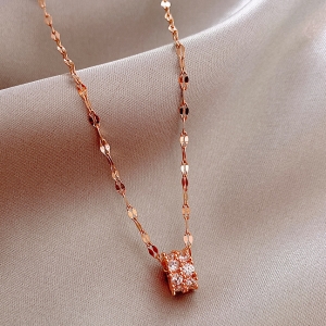 【真金电镀】韩国小蛮腰潮网红ins冷淡风锁骨链简约锁骨链项链女