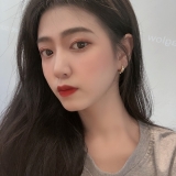 【真金电镀】 韩国精致气质小巧小简约冷淡风睡觉免摘耳钉耳扣式女