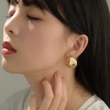 S925银针韩国新品冷淡夏季度假简约时尚ins风铃铛耳钉耳环女