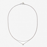 韩国东大门个性双层猫眼时尚网红气质锁骨链项链女