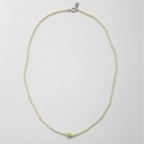 韩国绿珠链夜光石气质少女感项链锁骨链