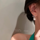 @特价@韩国珍珠镶钻兔耳朵兔子可爱耳环甜美小巧闺蜜耳钉耳饰女