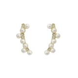  韩国巴洛克珍珠气质时尚轻奢精致高级感耳钉耳饰女