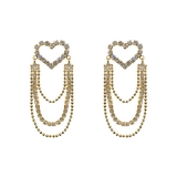 @特价韩国流苏长款镂空爱心秋冬小众高级感轻奢2021年新款潮耳钉耳饰女