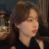  韩国字母新款潮女高级感气质ins耳钉耳饰