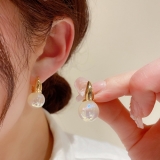 韩国珍珠法式高级感小众设计气质轻奢2022新款潮耳扣耳饰女