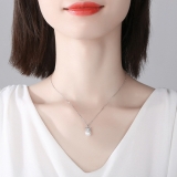 【真金电镀】韩国皇冠珍珠网红百搭小众设计简约时尚创意项链