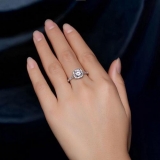 韩国ins潮时尚微镶锆石简约超闪大气可调节戒子