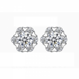 【真金电镀】 韩国甜美小巧锆石爱心流行耳钉耳饰