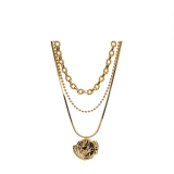 韩国设计师胶画叠戴乘风破浪的姐姐同款颈链