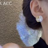 S925银针韩国独特小众设计感珍珠2022年新款潮高级感轻奢网红耳钉耳饰