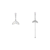  韩国不对称鱼尾流苏小众设计感高级耳钉耳饰【环保】