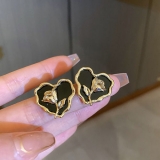 @特价韩国郁金香花朵小众设计感复古爱心耳环气质耳钉耳饰