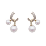  韩国气质小众简约轻奢高级感设计珍珠耳钉耳饰