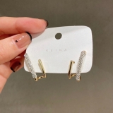 @特价 韩国几何轻奢精致气质小众高级设计感感百搭耳钉耳饰