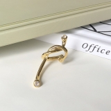 【真金电镀】韩国欧美个性打结小众设计感设计冷淡风耳夹耳饰【环保】