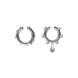 韩国珍珠水滴小众不对称复古气质小众轻奢高级设计感耳夹耳饰