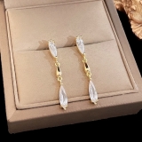 韩国镶钻长款流苏轻奢气质精致小众高级设计感耳钉耳饰