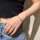 韩国风简单大气多层三件套手链女皇冠手镯套装