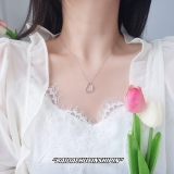 韩国ins风气质小众镂空爱心项链轻奢简约高级感锁骨链女