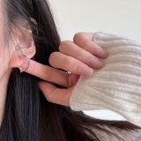 【真金电镀】韩国字母D简约冷淡风轻奢气质小众高级设计感耳扣耳饰【环保】