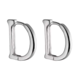 【真金电镀】韩国字母D简约冷淡风轻奢气质小众高级设计感耳扣耳饰【环保】