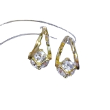 【真金电镀】韩国三角形小众小巧轻奢精致石百搭高级设计感耳扣耳饰【环保】