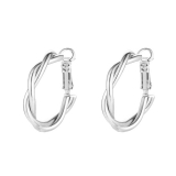 韩国麻花圆圈港风小众轻奢气质高级设计感耳钉耳饰