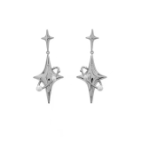 S925银针韩国珍珠星星气质百搭轻奢小众高级设计感耳钉耳饰