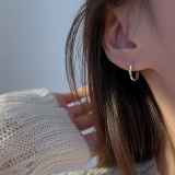 【真金电镀】韩国简约几何圆形气质轻奢小众高级设计感耳扣【环保】