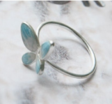 韩国简约精致彩色蝴蝶轻奢小众气质高级设计感戒指