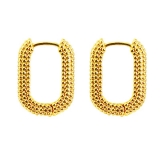 【真金电镀】韩国简约法式方形轻奢气质小众高级设计感耳扣耳饰【环保】