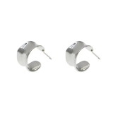 S925银针韩国简约不规则几何C形轻奢小众气质高级设计感耳钉耳饰