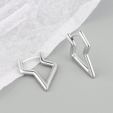 【真金电镀】欧美跨境热销潮流简约几何夸张金色个性闪电耳扣耳环饰品