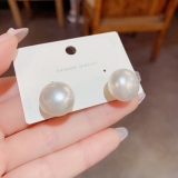 S925银针韩国简约大气时尚珍珠小众轻奢气质高级设计感耳钉耳饰