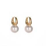 S925银针韩国简约珍珠个性精致时尚气质轻奢小众高级设计感耳扣耳饰