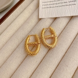 【真金电镀】简约精致夸张方形几何小众气质轻奢高级设计感耳扣【环保】