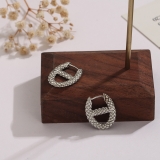 【真金电镀】简约精致夸张方形几何小众气质轻奢高级设计感耳扣【环保】