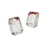 高级感耳环冷淡风方形耳坠复古霸气大宝石耳钉女气质耳饰耳环女