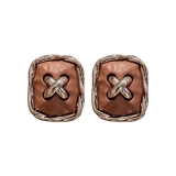 韩国美拉德银针圆形耳环时尚高级感耳钉小众百搭辣妹设计感耳饰批发女