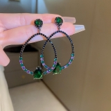 水滴大耳环轻奢高级感夸张气质耳坠2023新款小众设计耳饰